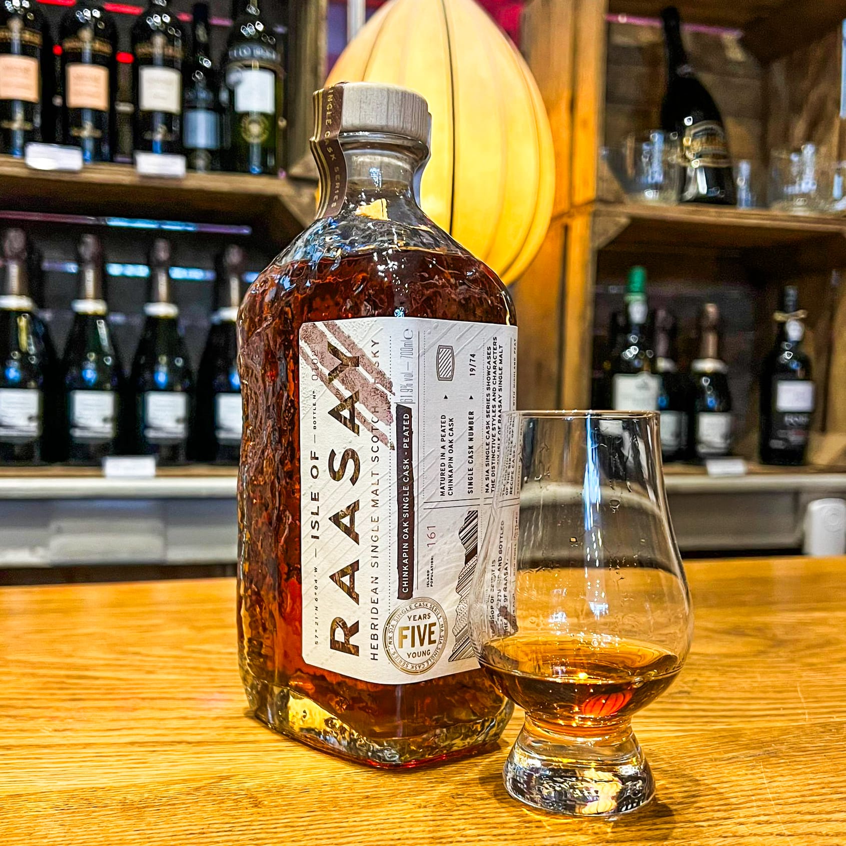 WIN THIS Raasay 5 Year Old Peated Chinkapin Na Sia Single Cask 61.6% 70cl