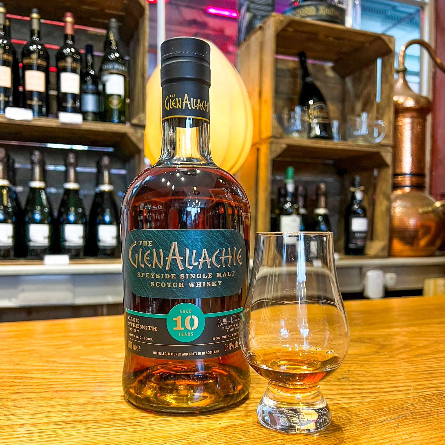 WIN THIS GlenAllachie 10 Year Old Cask Strength Scotch Whisky 58.6% 70cl