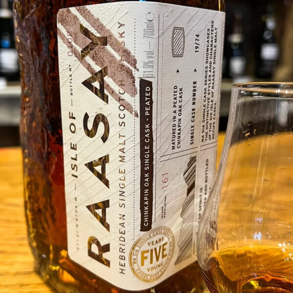 WIN THIS Raasay 5 Year Old Peated Chinkapin Na Sia Single Cask 61.6% 70cl - Image 2