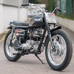 WIN THIS 1959 Triumph T100C 500cc Desert Sled + £500 In Cash!