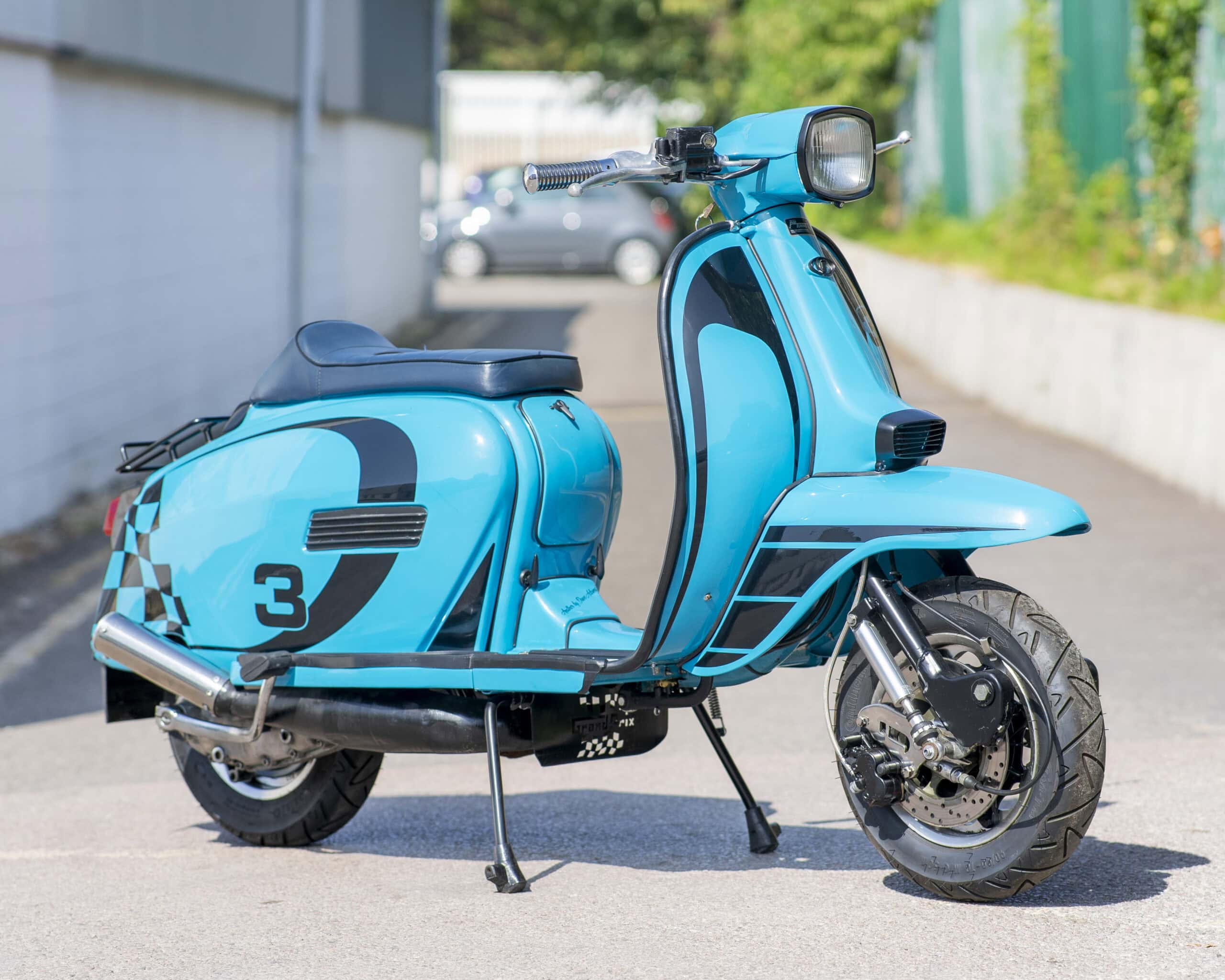 WIN THIS 1978 Lambretta GP Monza 240 Porsche Miami Blue £500