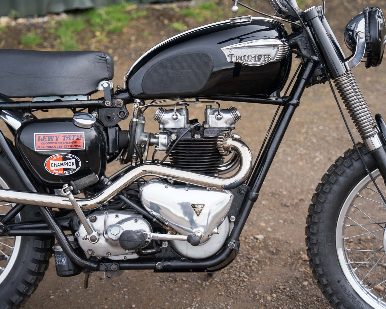 Triumph vintage motorcycle for classic bike enthusiasts.