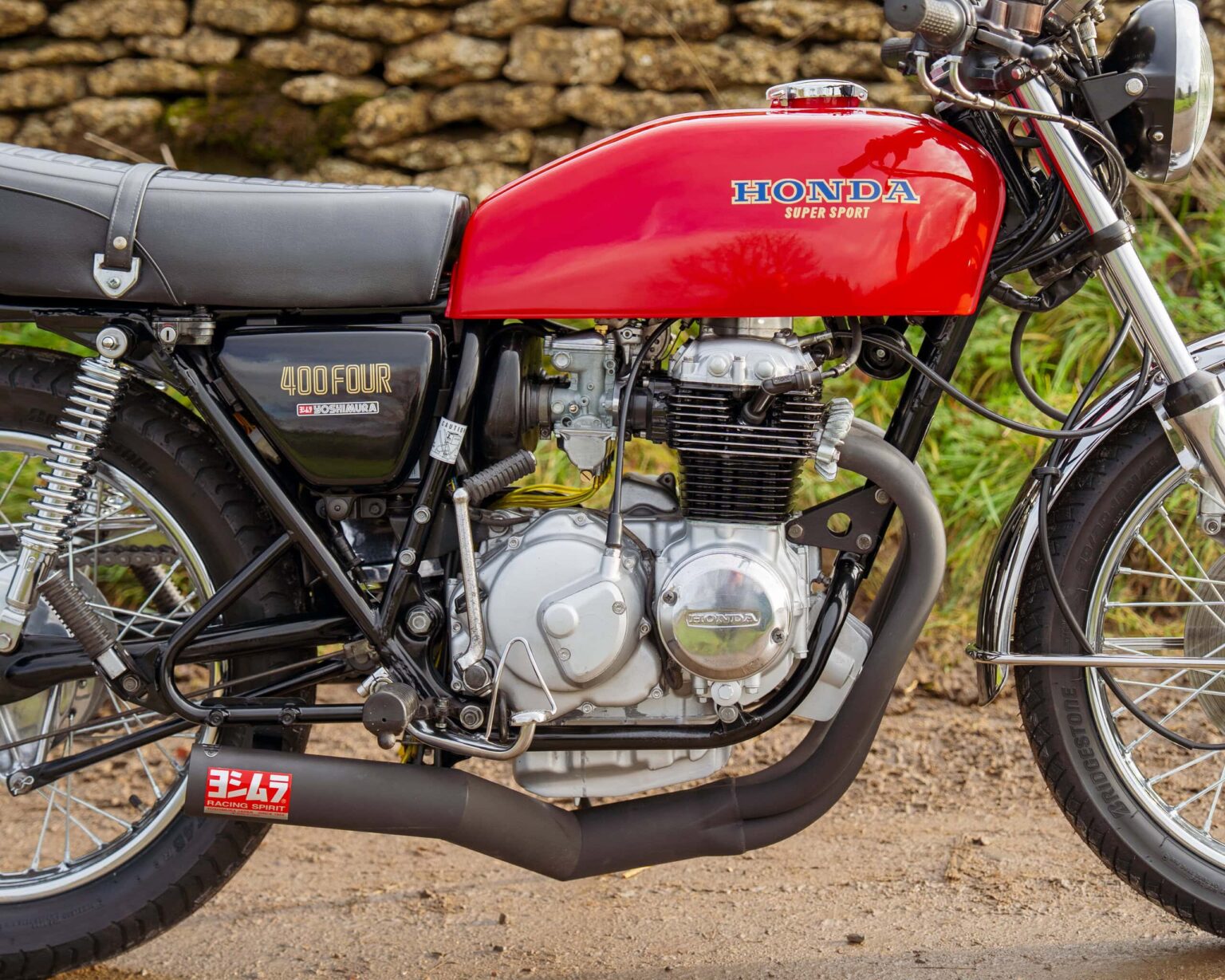 Honda Super Sport motorcycle with vintage design.