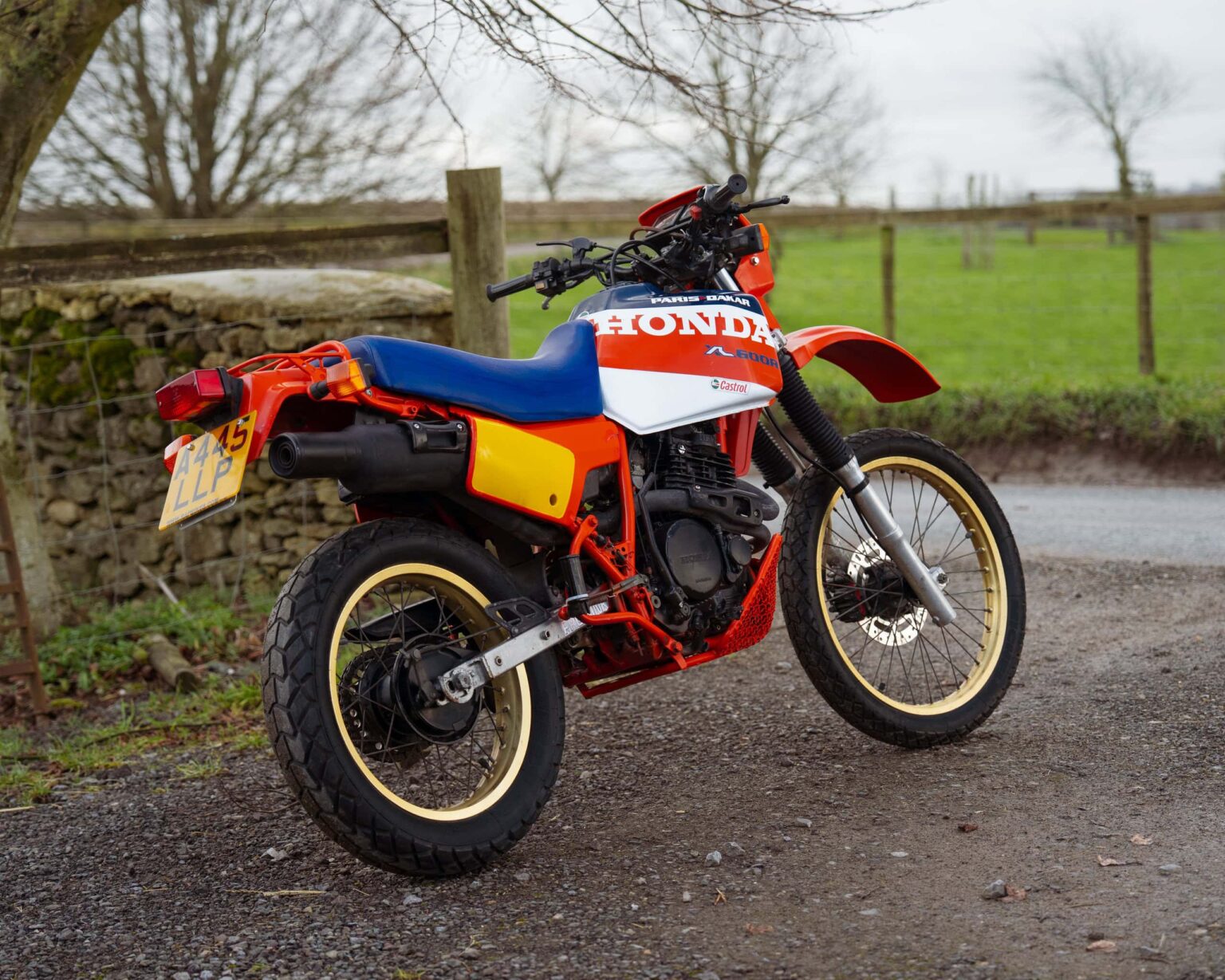 Road motorcycle for classic competition events.