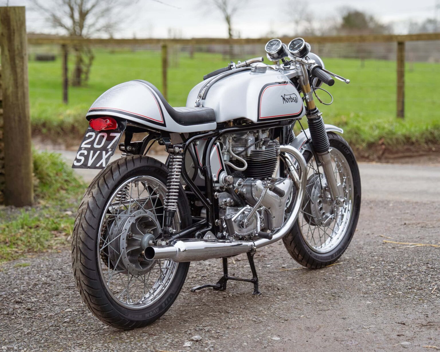Vintage Norton motorcycle for classic bike restoration and racing at The Classic Competition Company.